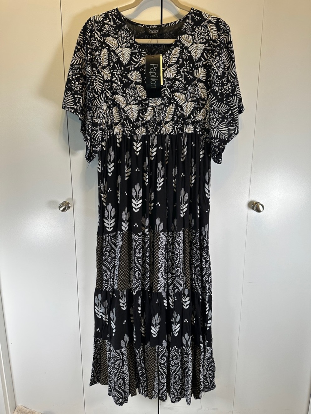 NWT! Papillon Maxi Dress with Beading detail Size S